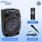 Pyle 12 in Bluetooth Portable PA Speaker - Portable PA & Karaoke Party Audio Speaker with wired microphone PPHP127B - alternate 7